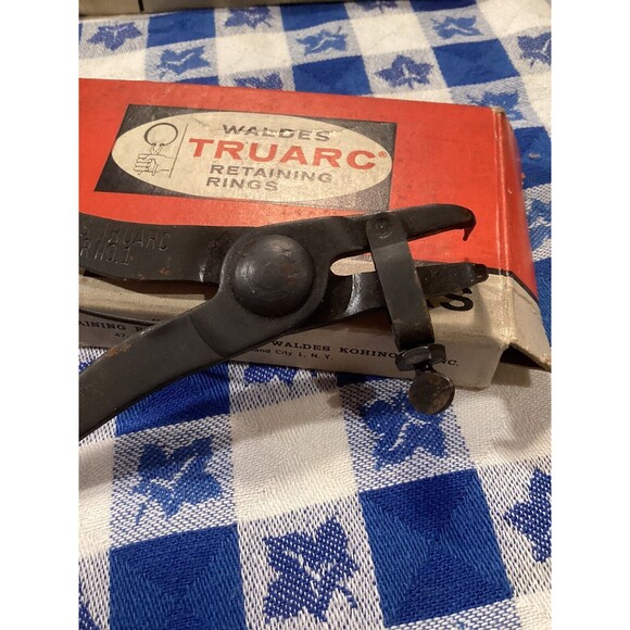 Vintage Adjustable Assembly Pliers Waldes Truarc STD #1  Internal & #2 External - Picture 8 of 12